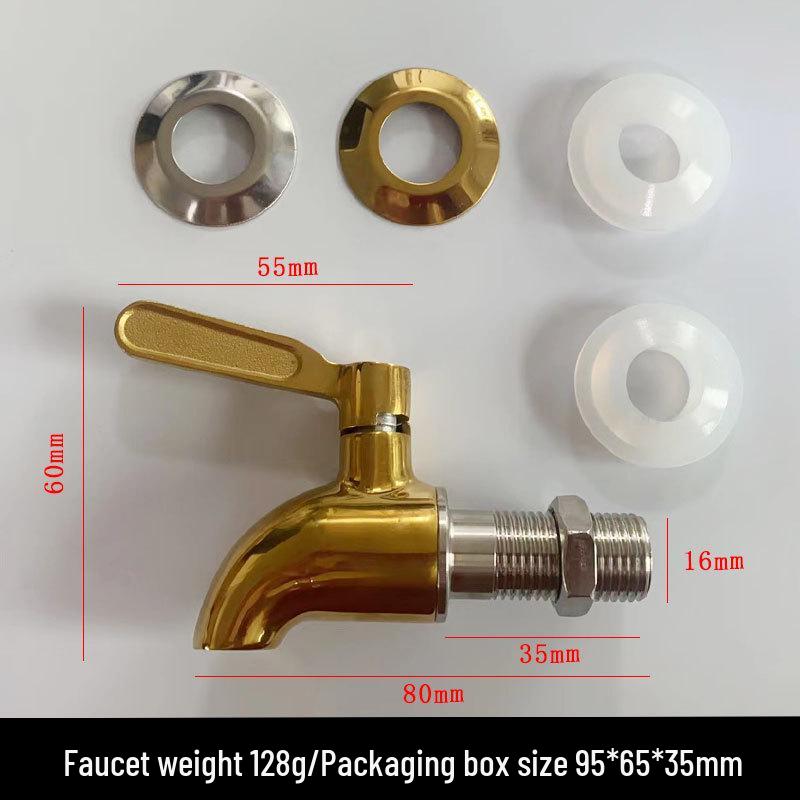 304 Stainless Steel Alcohol Infusion Faucet for Bottles, Barrels, Cans, Jars, and Pots.