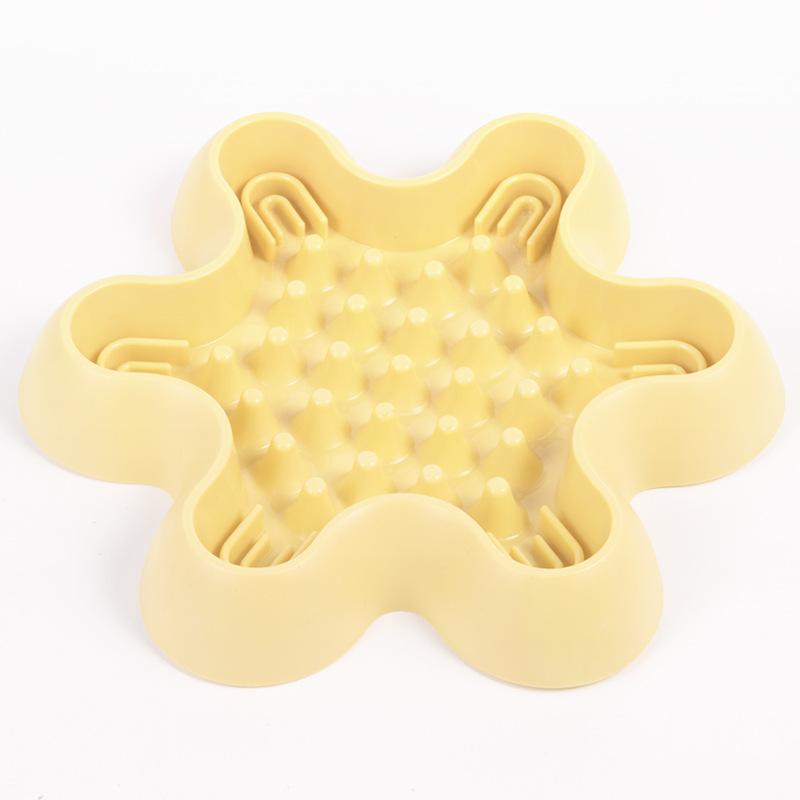 New dog slow food bowl anti-knock dog food bowl cat bowl non-slip at the bottom of the eating utensils pet food basin anti-choke bowl dog bowl