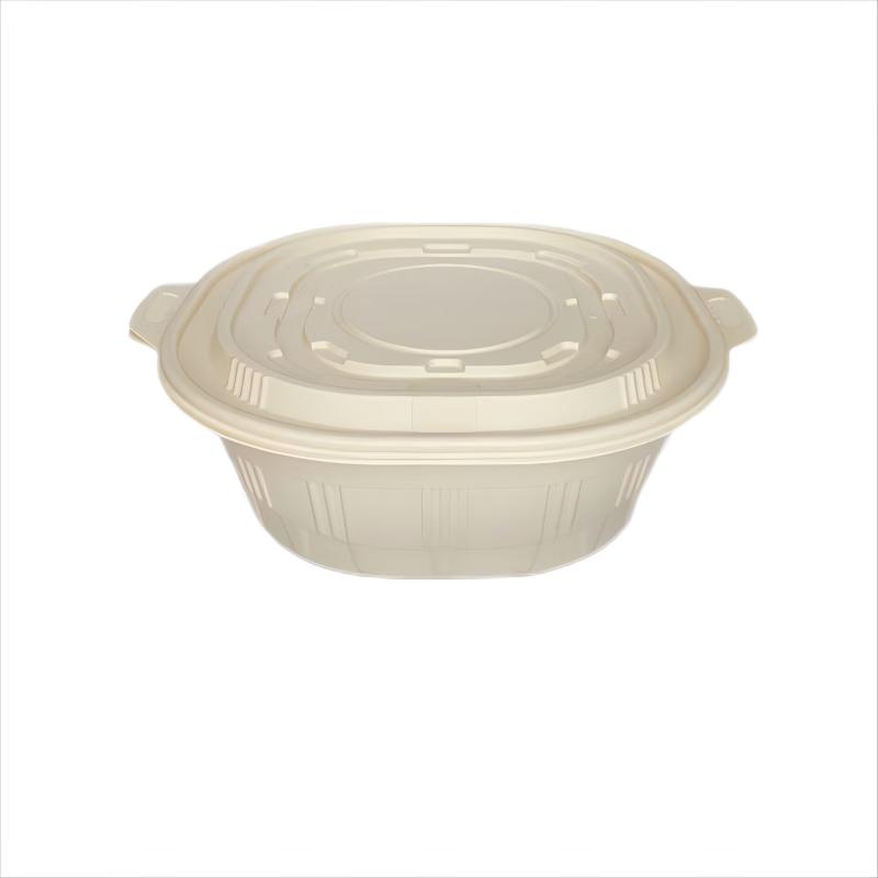 Mr. Corn 4000ml Biodegradable Disposable Round Bowls, 100-Pack