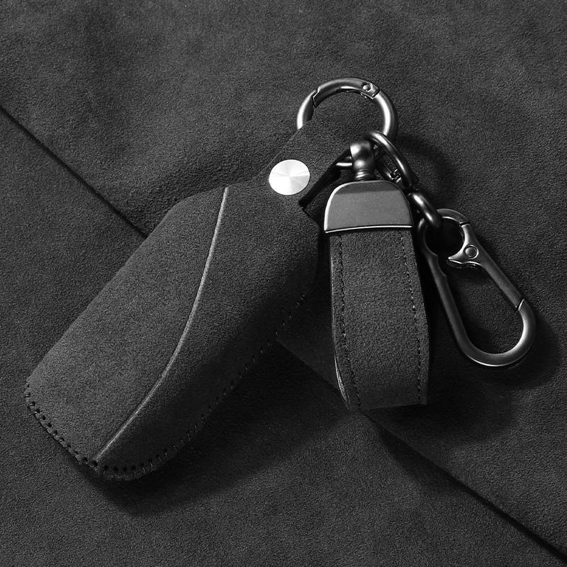 Étui Porte-clé en Daim pour BMW I7 X7 G07 LCI IX I20 X1 U117 Série G70 G09 XM U06 G81 M3 Coque de Protection en Accessoires