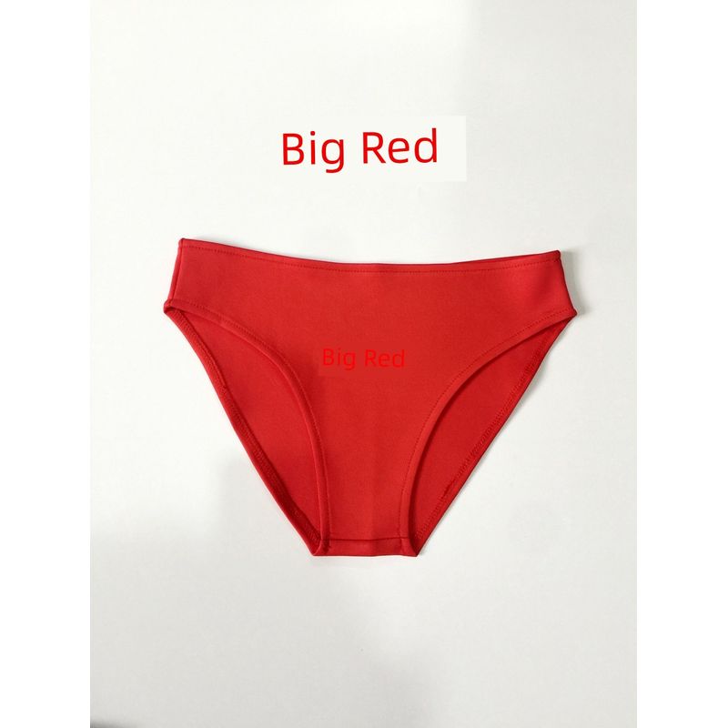 

Sexy All-Matching Multi-Color No Zipper Low Waist Middle Fork Shorts Red M