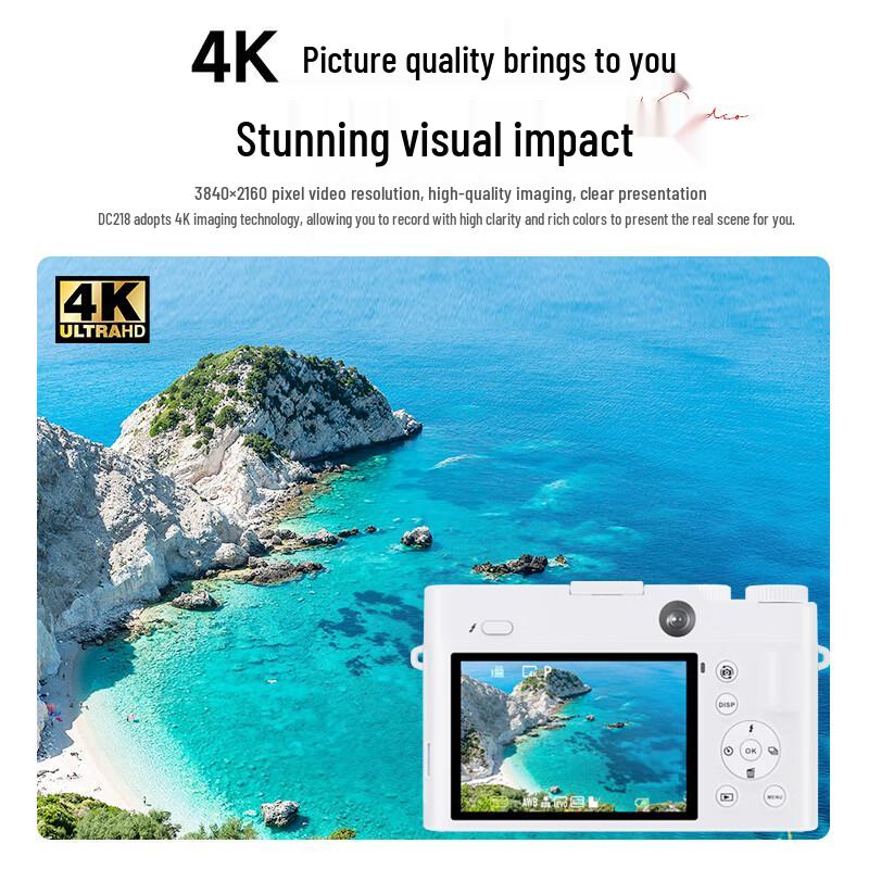 SONGDIAN DC218 64MP Front & Rear Dual Camera Digital Vlog Camera