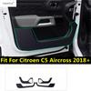 Samochód Wewnętrzne Drzwi Folia Ochronna Przed Kopnięciami Odporna Na Zarysowania Naklejki W Stylu Włókna Węglowego Akcesoria Do Citroen C5 Aircross 2018 - 2024
