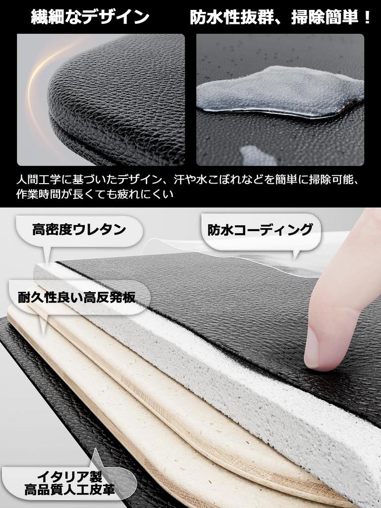 NODOCA Leather Wrist Desk No Drilling Hand and Office Supplies Armrest, Rest, Armrest, Extender, Ergonomic, Foldable, Required, Rest, Armrest,