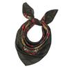 85Cm Gold Yarn Square Russian Scarf Women Floral Printed Shawl Female Bandana Head Wrap Headband Scarves Handkerchief