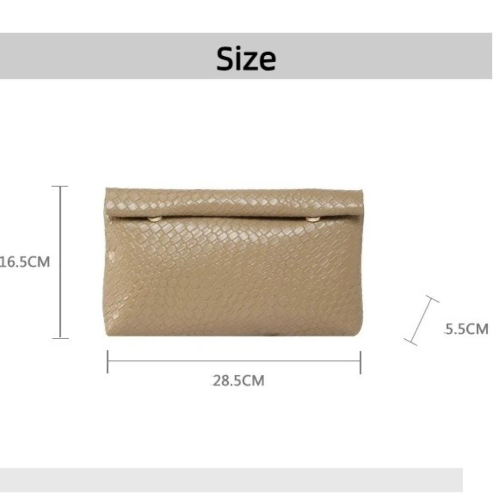 Elegant Buckle Women Clutch Bag Stone Pattern Large Capacity Coin Purse Multifunctional Dinner Bag Women