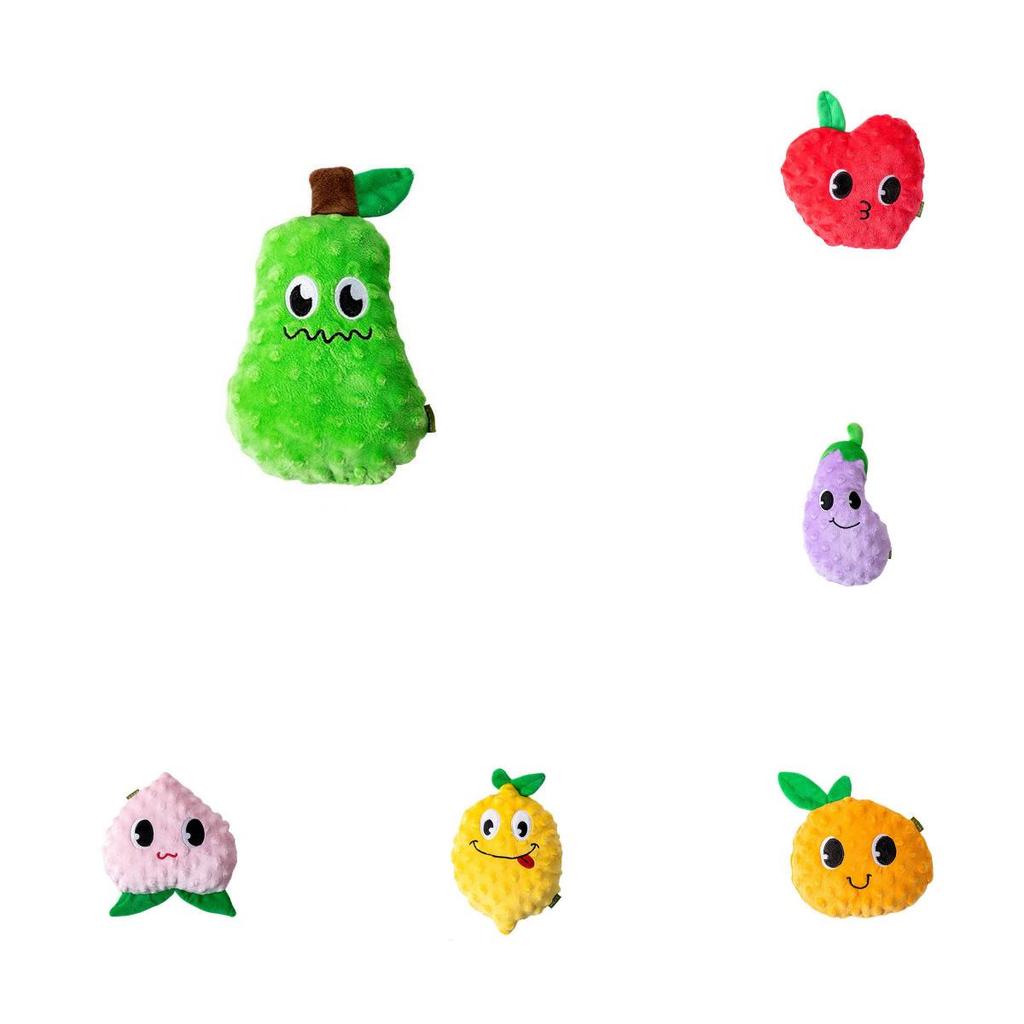 Dog Voice Plush Toy Fruit Veggie Puzzle Chew For Puppies And Dogs