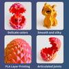 New 3D Printed Dragon Egg Creative Colorful Dragon Egg Model Toy Collectible Cute Dragon Baby Desktop Ornament Party Favors
