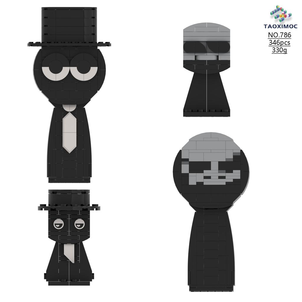 Rhythm Box game peripheral building blocks, Jellyfish Sister, Mr. Phone model dolls