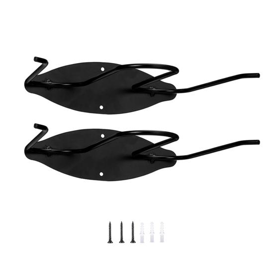 2 шт. Вешалка для сапог и вейдерсов Черная нержавеющая сталь Держатель для вейдерсов Настенная вешалка для сапог Обувница для шкафа Гаража Прихожей Хранение рыболовных снастей 2pcs чёрный