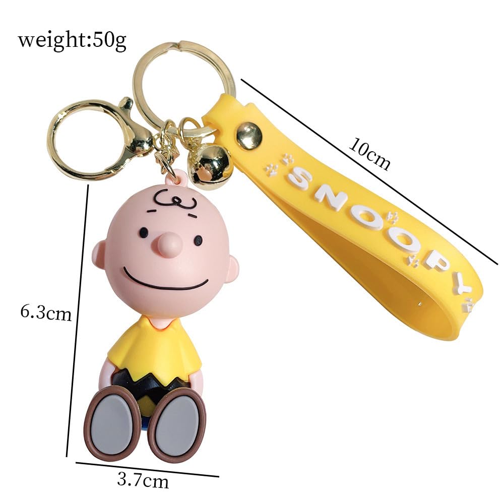 Cute Anime Keychain Unisex Adults Kids Unofficial [DONGRENBINGXIN] (3 Types) (1) [Item]