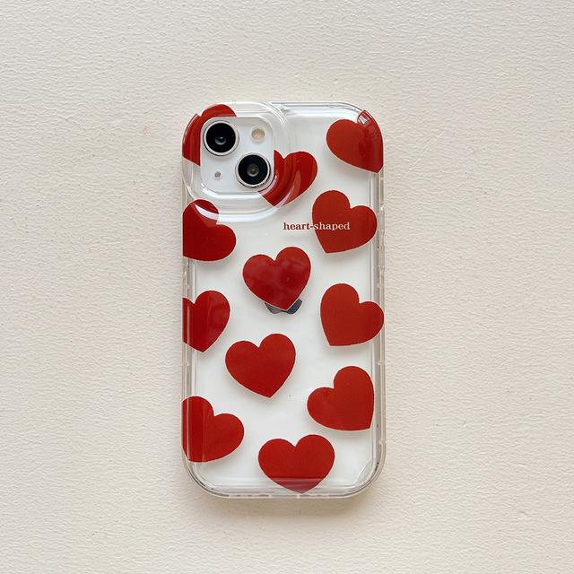 

Прозрачный мягкий чехол для телефона с розовым леопардовым принтом и милым сердечком для Iphone 14 12 11 13 Pro Max, противоударный бампер, задняя крышка