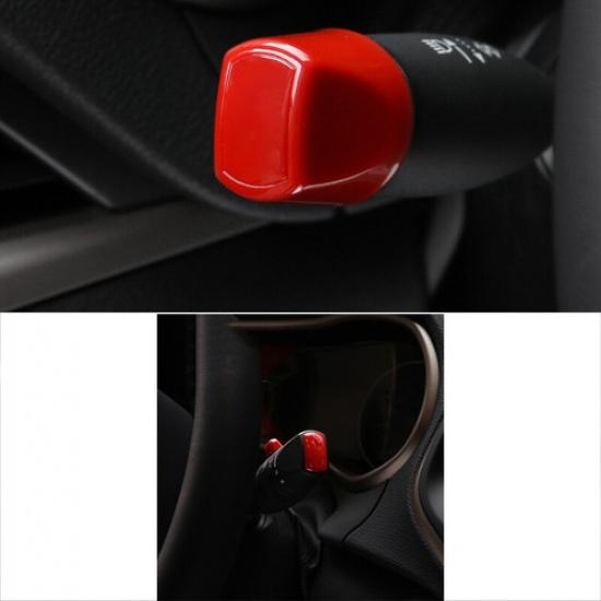 For Jeep Cherokee 2014-2022 Fiery Red Steering Wheel Control Lever Cover Trim