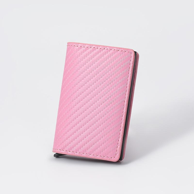 

Cross Europe Men s Ultra-Thin Carbon Fiber Automatic Pop-Up Card Holder Wallet 9.7X6.5X1.8