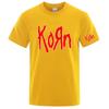Korn Metal Rock Band Unisexs Regular Shortsleeved Shirts Are Suitable For Summer Roundneck Shirts T Shirt