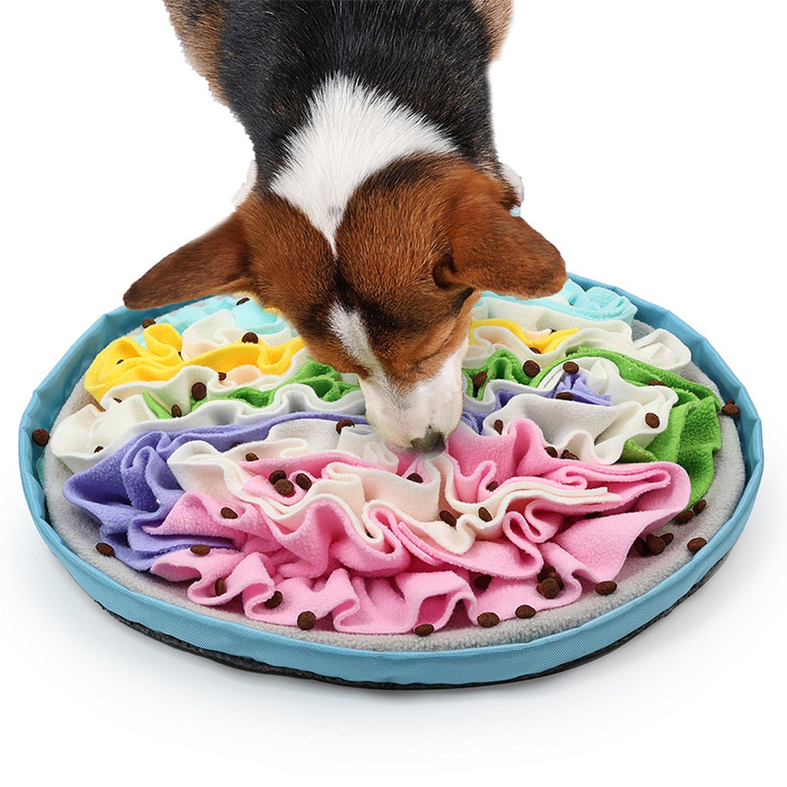 Dog Double,Layer Snuffle Mat Puzzle Toy Interactive Olfactory Training Pad one size