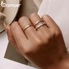 925 Sterling Silver Twisted Vine Cubic Zirconia Eternity Band Wedding Band Ring for Women 3 Colors
