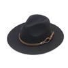 Wide Brim Jazz Hat Adjustable Panama Cap Fashion Felt Fedora Hats  Unisex