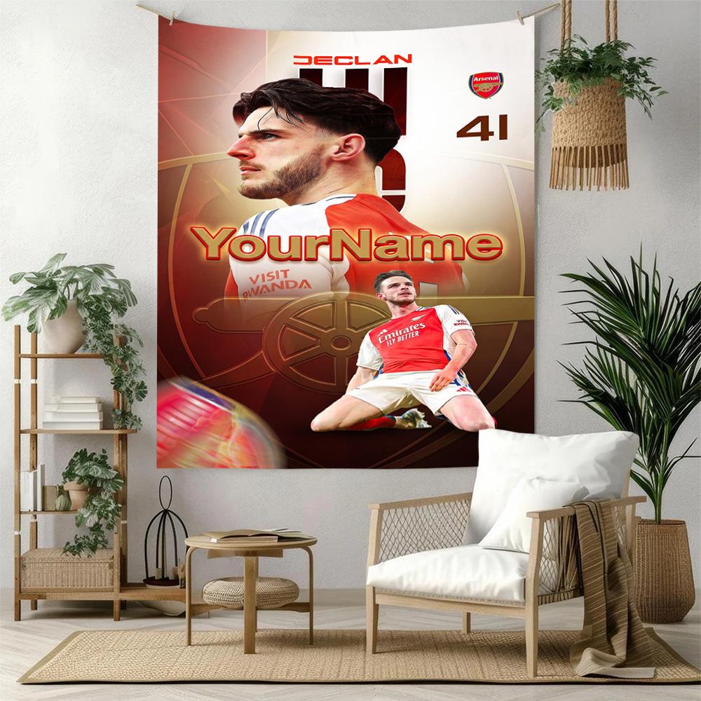 Arsenal Custom Your Name Wall Decor Tapestry Art For Pet Memorial Birthdaywedding Party Backdrop Family Gift