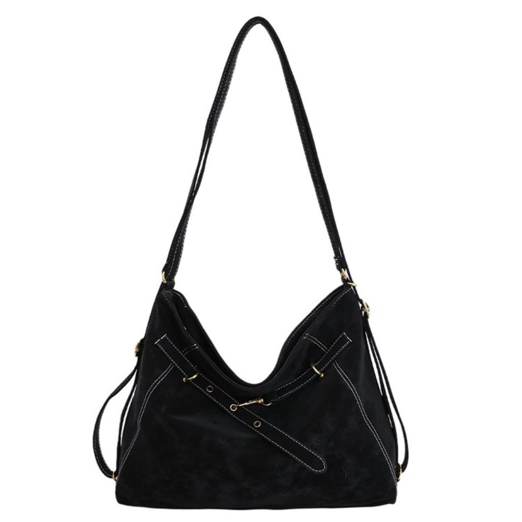 Shoulder Bag Women PU Large Capacity Adjustable Strap Daily Commute