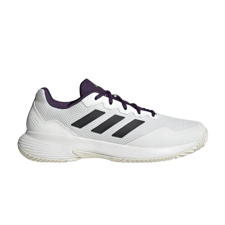 

adidas GameCourt 2.0 White Aurora Plum Men Sneakers Core-White Core-Black JS1949 39⅓
