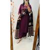 Indian Bollywood Heavy Cotton Kurta Set Women Party Wear Kurti Pant Dupatta Set