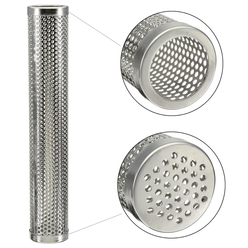 Mesh Pellet Smoker Tube Outdoor Round Cold Hot Stainless Steel Barbecue Smoker Generator