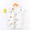 Newborn Baby Clothing Boy Girl Baby Clothes Items Cotton Bodysuit Summer Short Sleeve Romper Infant Toddler Sleepwear