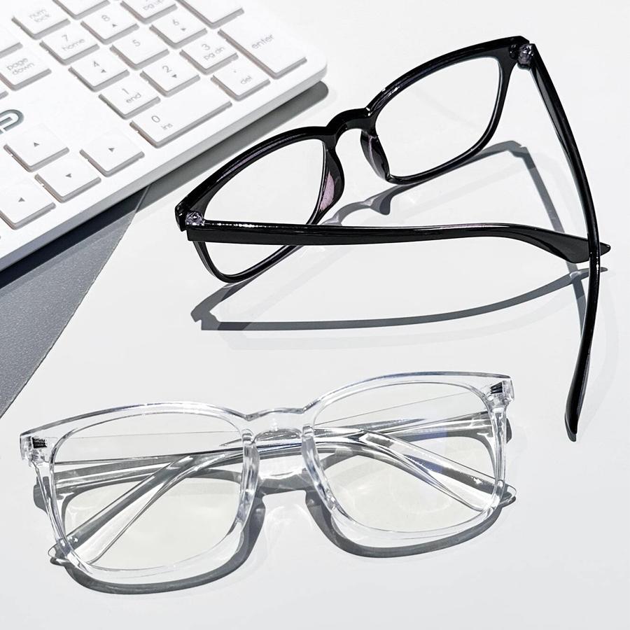 Rivet Anti Blue Light Glasses Frame For Men Women Retro Transparent Optical Spectacle Eyeglass Computer Blue Blocking Eyewear