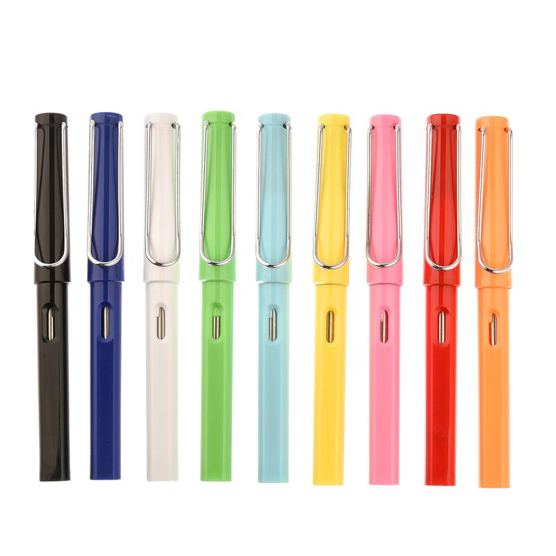 Plastic Color Zhengzi Signature Pen, Student Practice Pen, Advertising Pen, Fountain Pen, Plastic Orb Pen