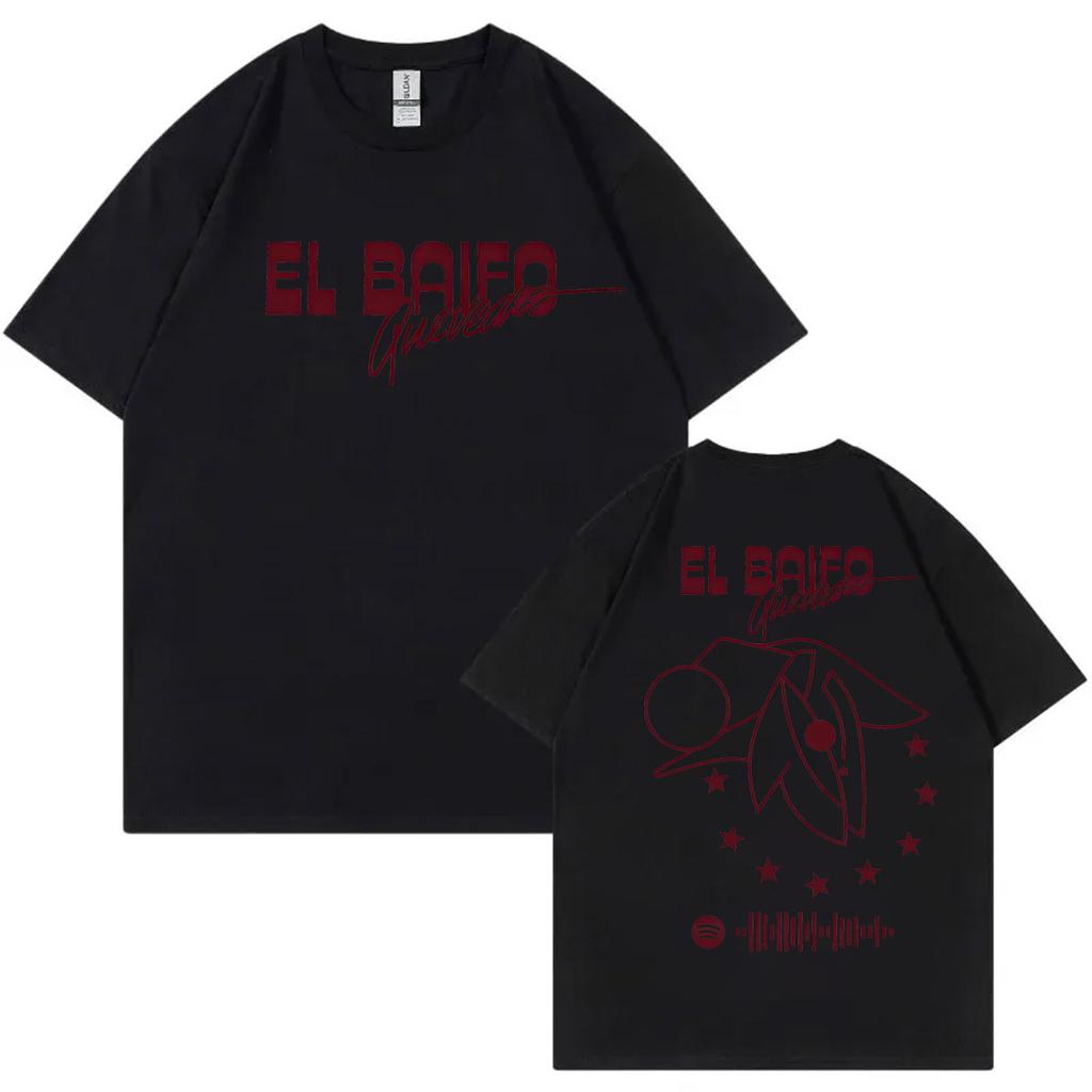 Rapper Quevedo El Baifo Double Sided Print T Shirt Harajuku Hip Hop Short Sleeve Tshirt Unisex Unisex Casual Fashion Loose Tshirts