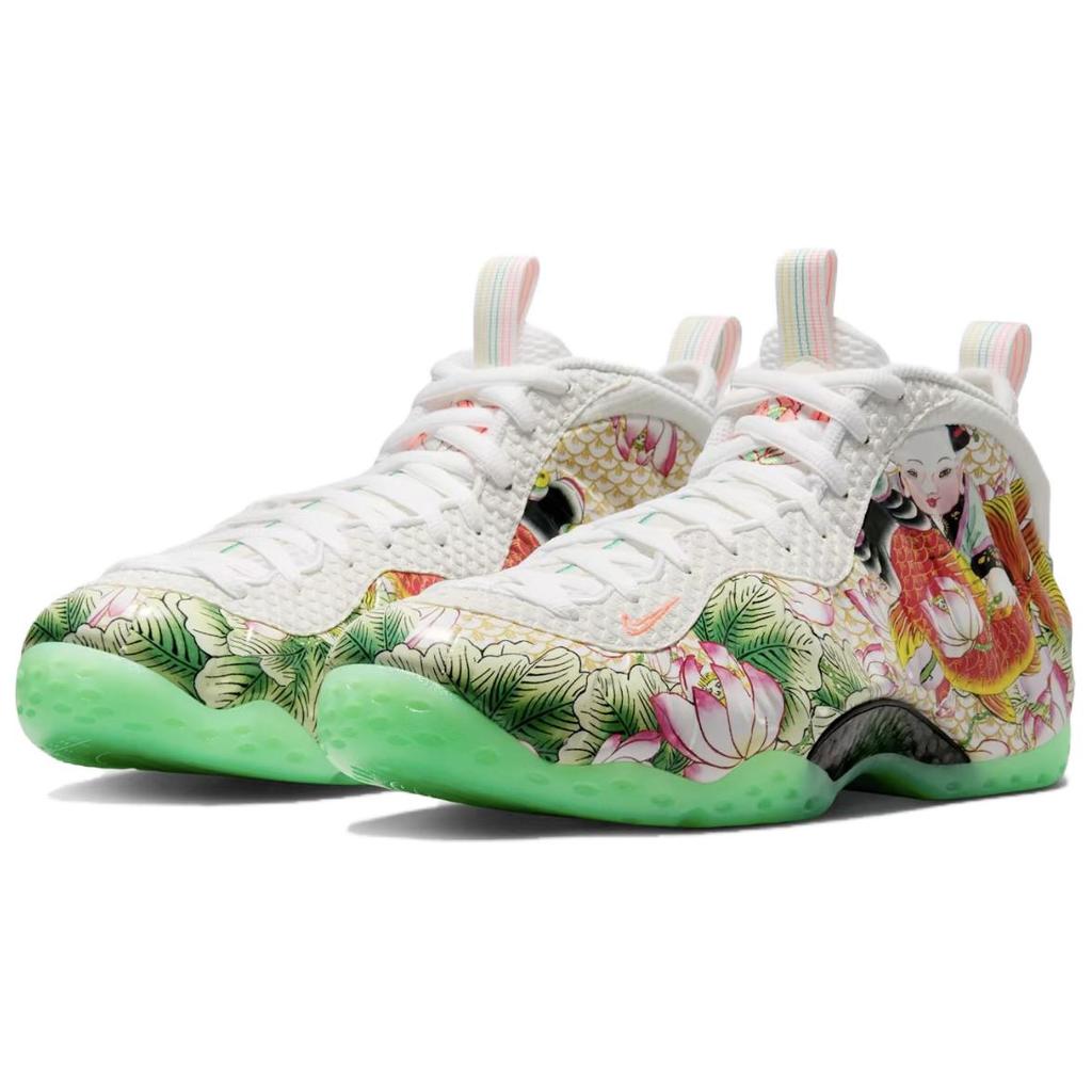 Nike Ανδρικά Αθλητικά Παπούτσια Air Foamposite One Pro Tianjin 2.0 Λευκό Φωτεινό-Δηλητηριώδες-Πράσινο-Μαύρο-Λάβα-Φωτεινό-Πορτοκαλί-Κίτρινο IR2078-100