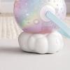 Automatic Bubbles Maker, Rechargeable Bubble Machine with 10 Nozzle, 600ml Tank, Colorful Light Up Bubble Blower, Outdoor Toy