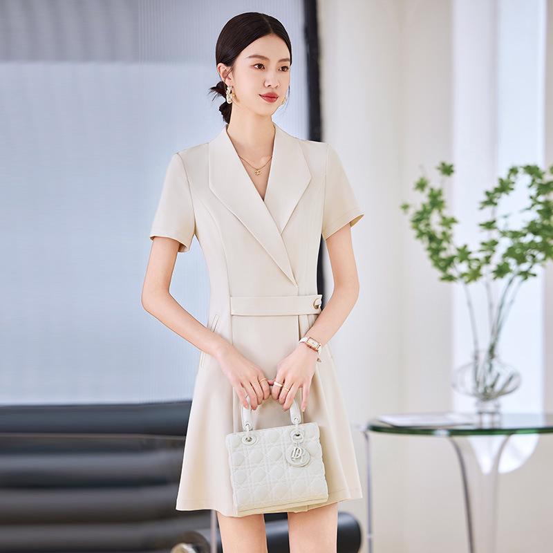 2024 Women's Professional Suit Dress: Elegant Summer Workwear for Formal Occasions in Beauty Salons & Jewelry Stores