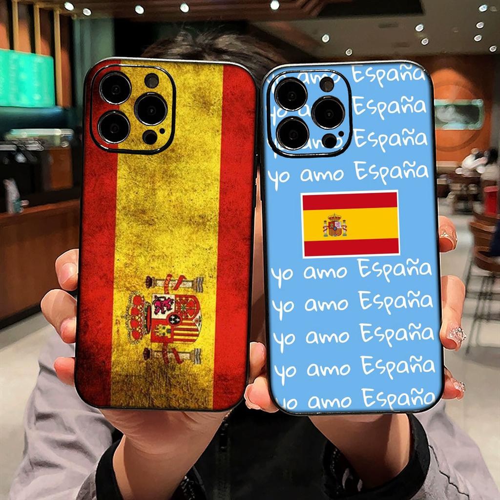 Cover for Samsung Galaxy A55 A56 A25 A36 A54 S8 S9 S21 S20 FE A53 A13 A12 A14 A33 A70 A71 A51 A21S Case Spain Flag Yellow Red