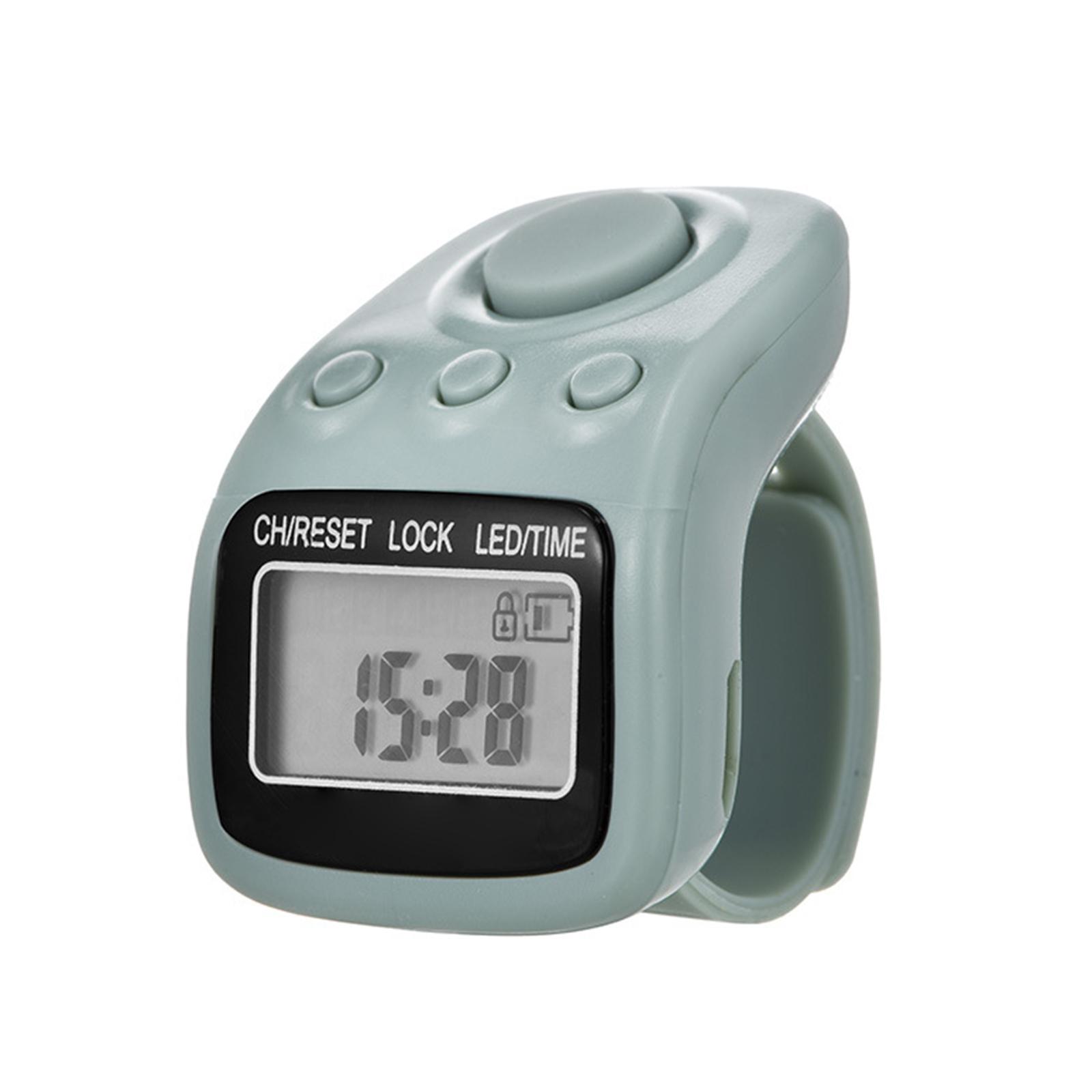 

Ручной счетчик 6-значный счетчик пальцев Кликеры Перезаряжаемый счетчик кругов Ручной счетчик кликов зелёный