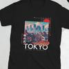 TOKYO - Japanese Streetwear Aesthetic T-Shirt, Retro 90s Anime Cityscape Graphic Tee, Vaporwave Tokyo Skyline Shirt
