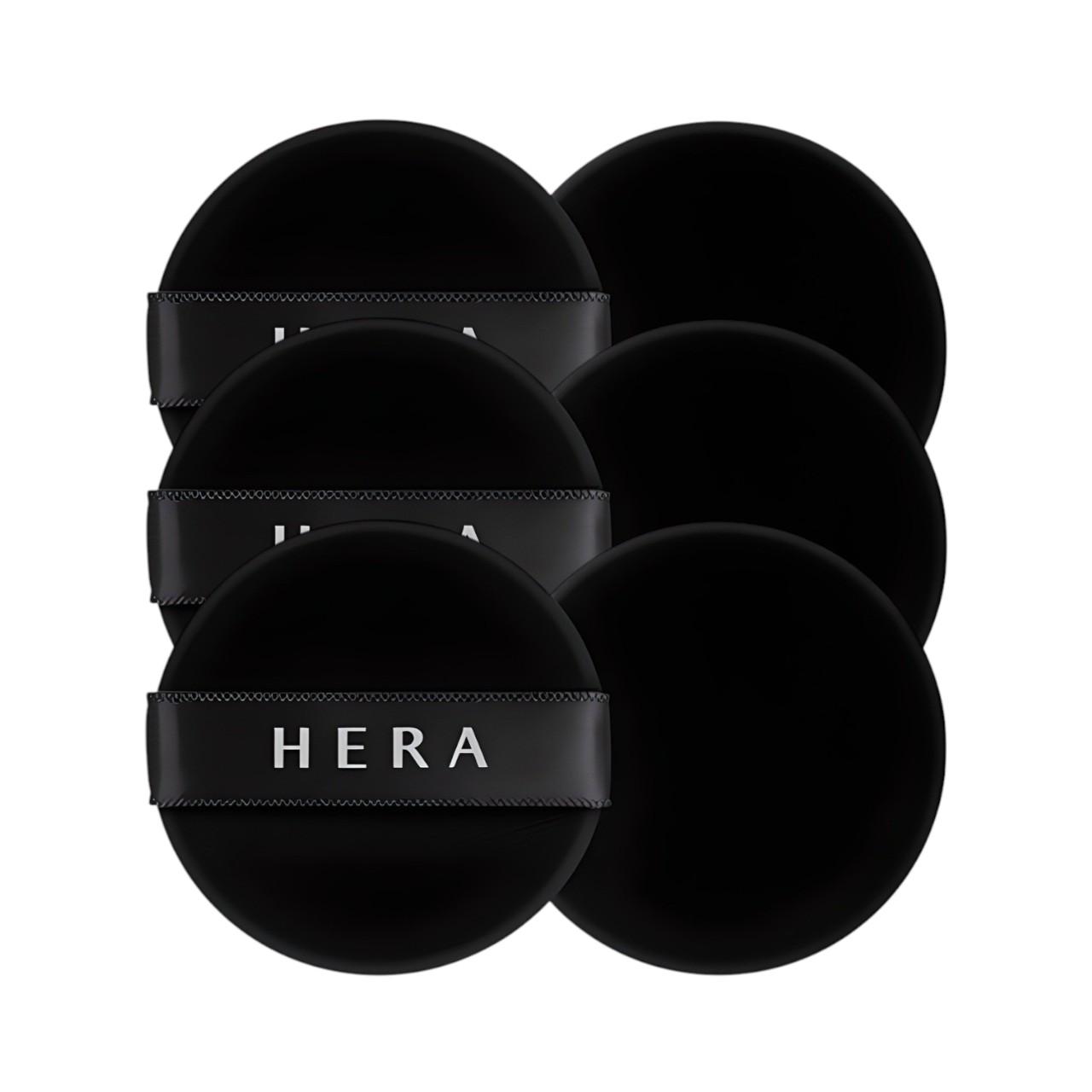 

HERA Foundation Cushion Puff [Black] 6pcs - Professional Makeup Applicator, Seamless Blending, High-Elasticity Polyurethane, K-Beauty Makeup Tool Set