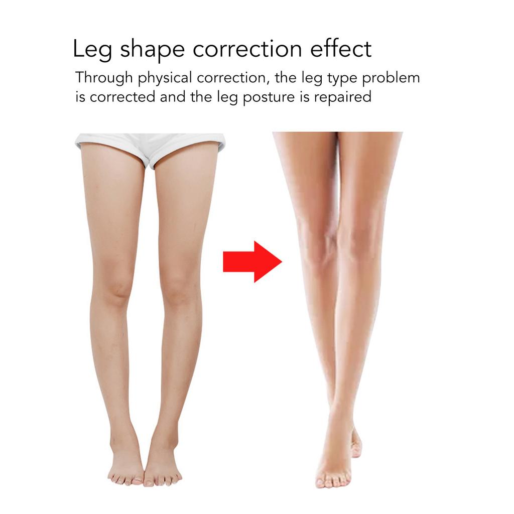 3PCS Legs Posture Corrector Belt Breathable Elastic Knee Belt Corrector Straightening Leg Belt Fixer for O X Leg Type Black