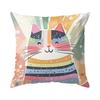 Abstract Cat Pillowcase Bedroom Sofa Cushion Cover 100% Polyester Living Room Cushion Pillowcase Home Decor