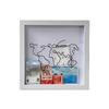 2PCS Adventure Archive Boxes Map Box Photo Frame Hanging Travelling Memorial Box Ticket Stamp Shadow Box Photo Frame Memory Box