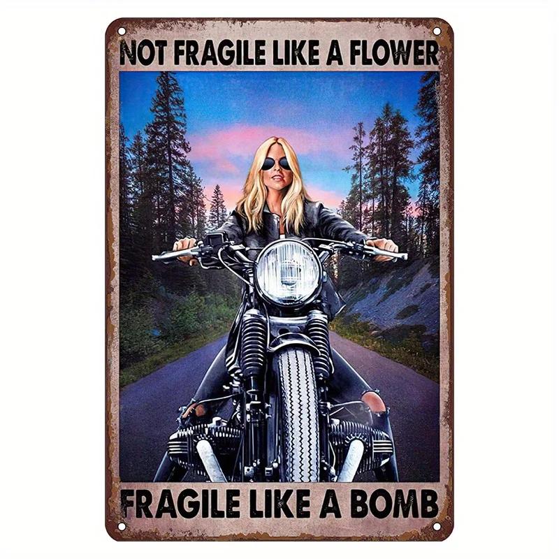 Vintage Motorsykkelentusiaster Metallkunst Nostalgisk Garasjedekor Metallblikkskilt Plakater Skilt for Bar Garasje Klubb Vintage Elskere