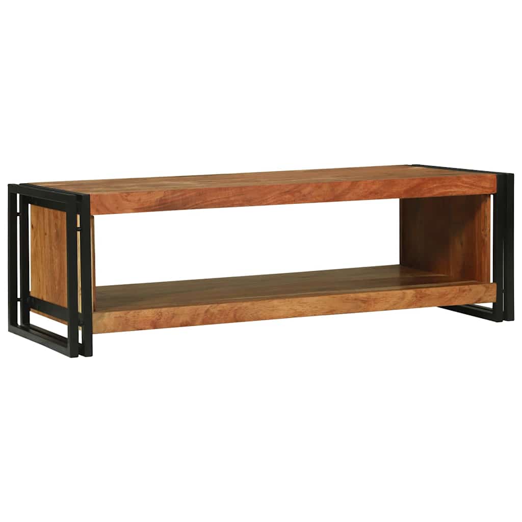 Coffee Table Brown 120 X 50 X 38 Cm Solid Acacia Wood