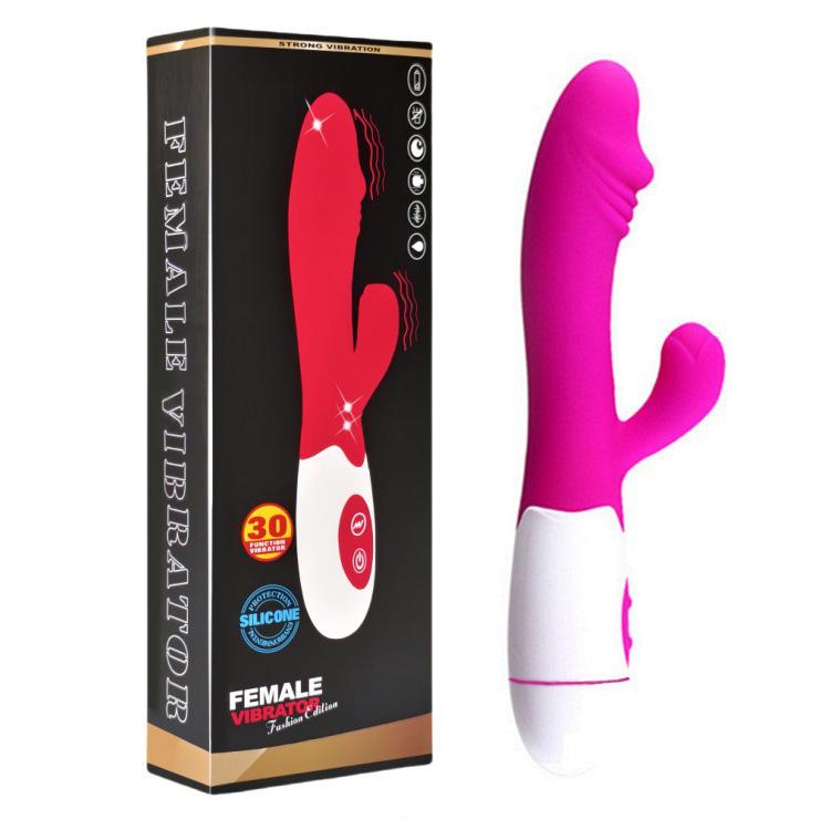 Silicone Dual G-Spot Vibrator with Variable Frequency Massage for Women