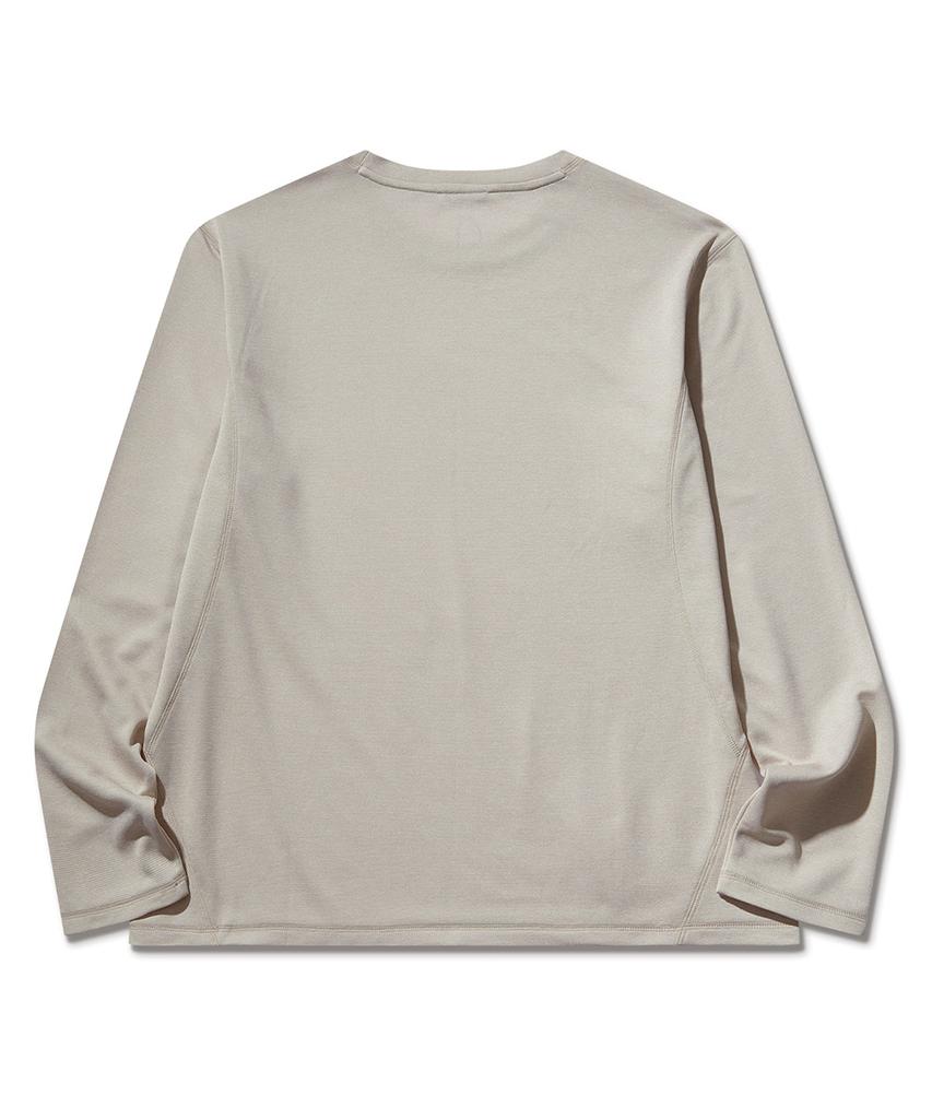 SIERRA DESIGNS Sierra Half Dome Logo Long Sleeve T-Shirt Ivory