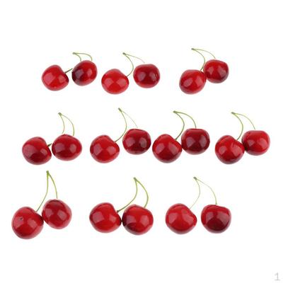 Red Cherries Fruits Pieces