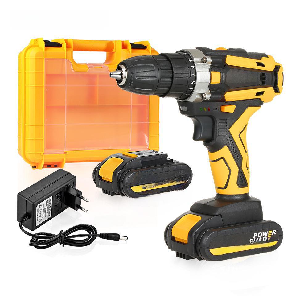 Rechargeable Cordless Dual-Speed Lithium Electric Drill with Power Display