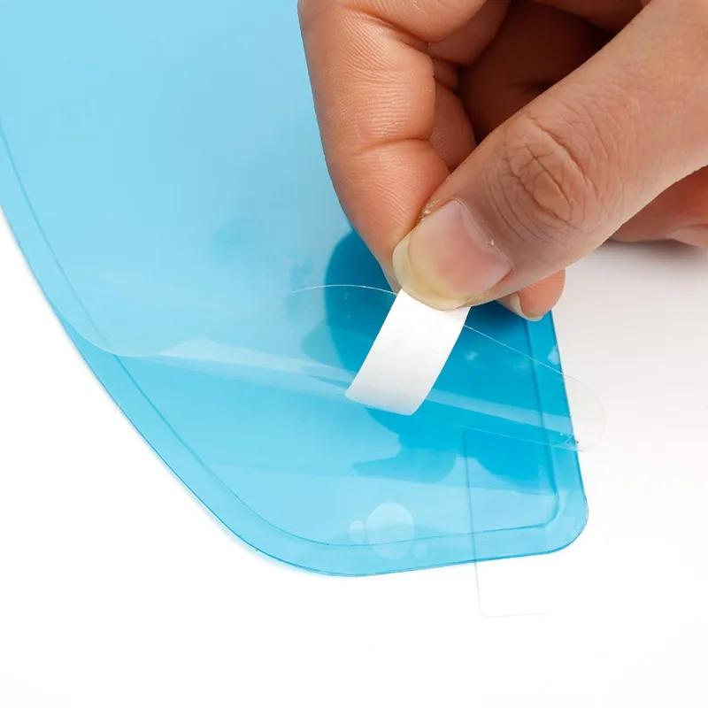 Motorcycle Helmet Lenses Film Universal Electric Vehicle Riding Safety Protection Rainproof Anti-fog Film Helmet Lens Sticker