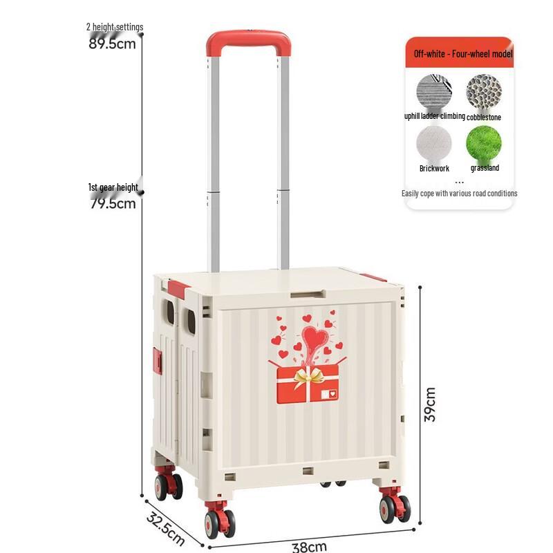 UOSU Foldable Utility Shopping Cart