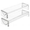 Acrylic Clear Cracker Tray Rectangular Cracker Holder Biscuit Serving Tray Food Display Stands Party Appetizer Serving Tray